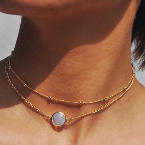 Boutique Jewelry - ✨RESTOCKED✨ Opal & Gold Chain Choker Necklace✨